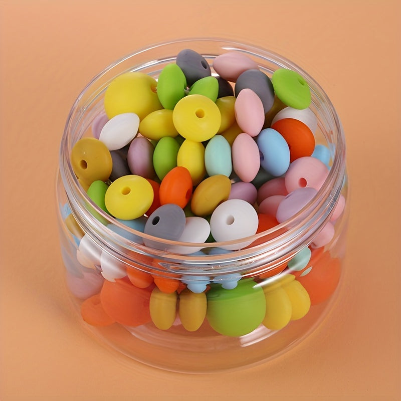 20pcs Mixed Bead Shape Silicone Beads Kit 10 Colors Spacer Beads for DIY Crafts