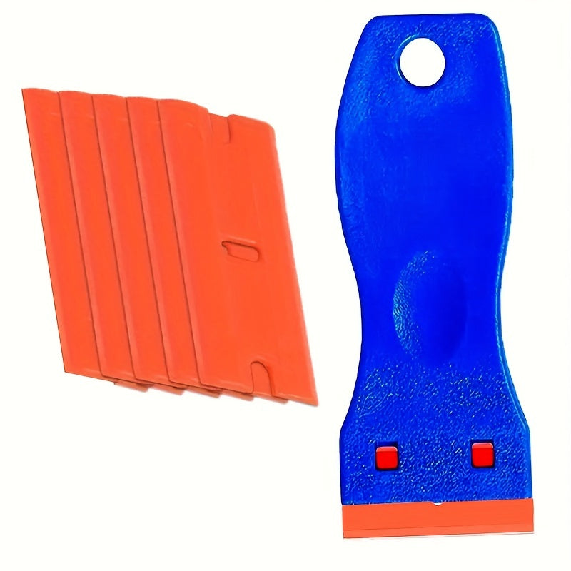 Plastic Razor Blade Scraper Set - Label Decal Removal Tool - No Scratches