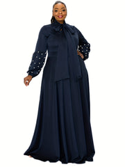  Knot Front Maxi Party Dress