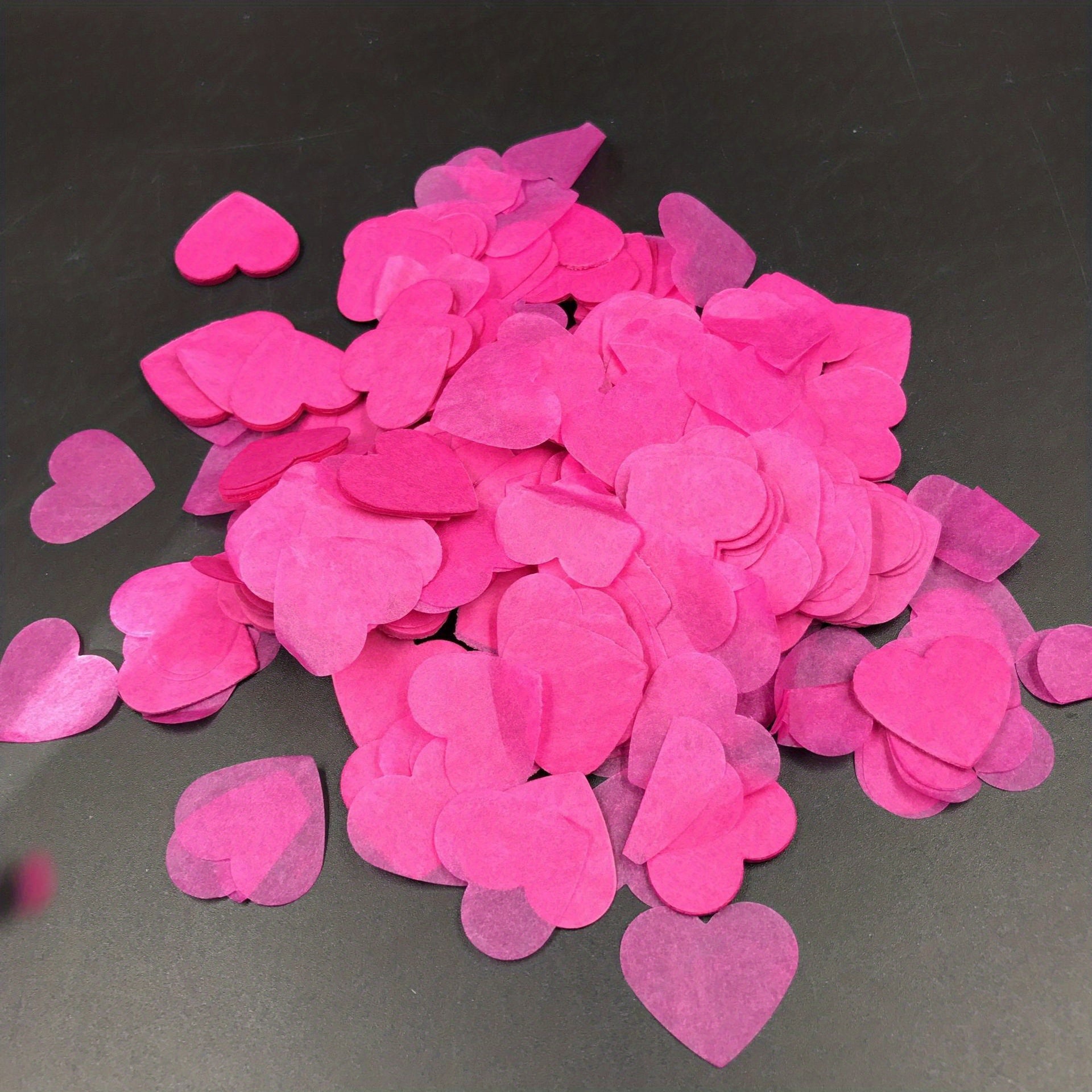 Colorful Love Peach Heart Confetti Wedding Party Hand Throwing Petals