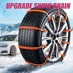 Car Snow Tire Chains 10PCS Universal Adjustable Emergency Portable Snow Chains