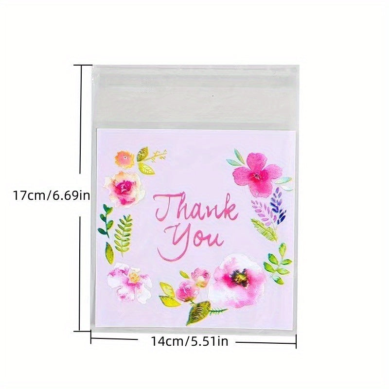100 Transparent Resealable Bags for Bakery Candle Soap Biscuit