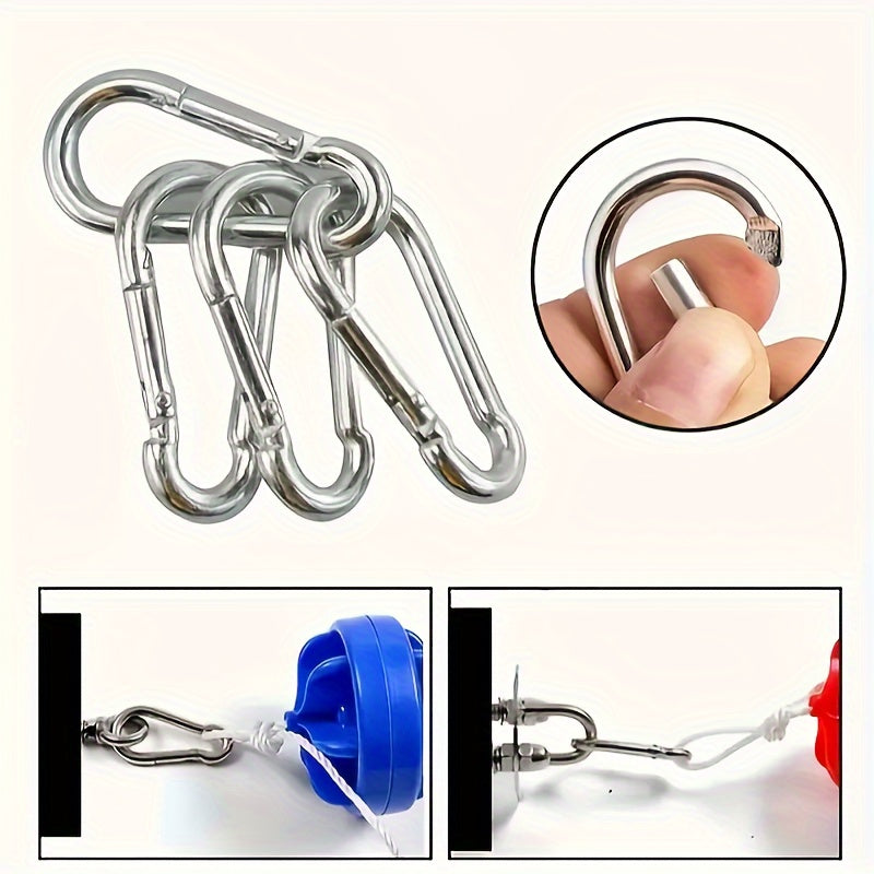 10pcs Alloy Hanging Buckle Carabiner for Outdoor Camping Hiking