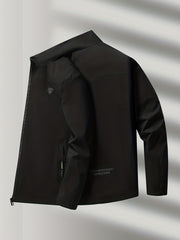 Classic Windbreaker Jacket Men's Casual Zip Up Zipper Pockets Jackets