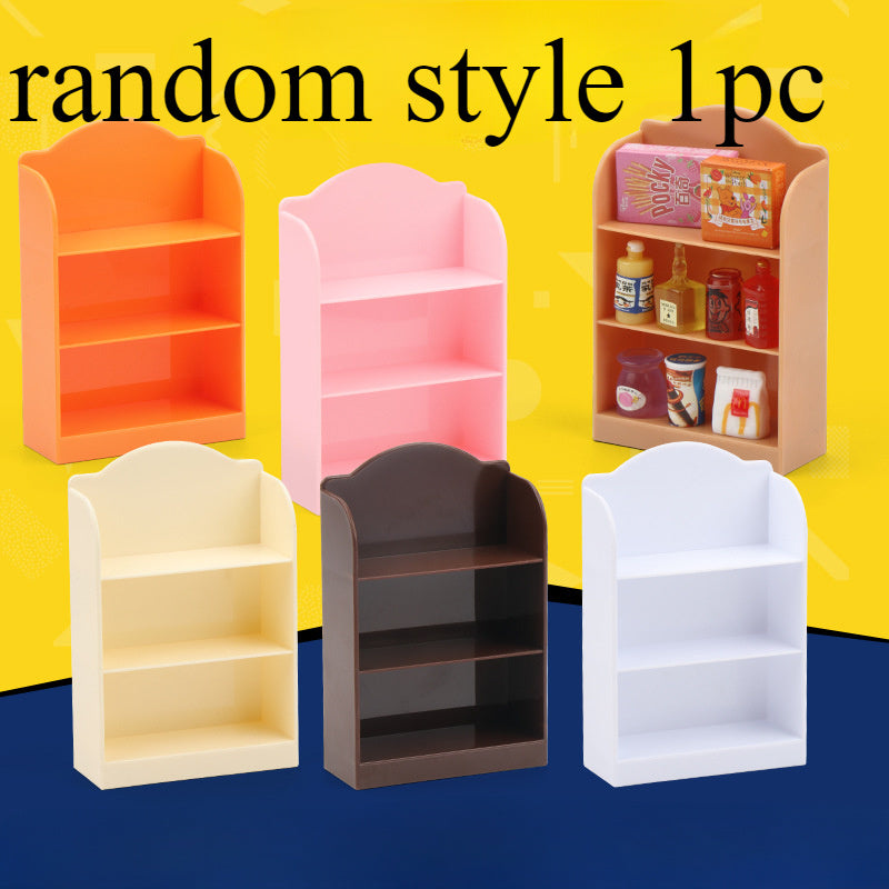 Mini Supermarket Shelf Decoration with Tiny Food Items
