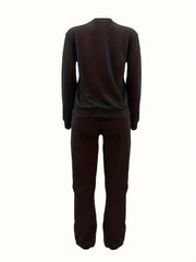 Women's Plus Lollipop & Cup Print Fleece Pullover & Joggers Set