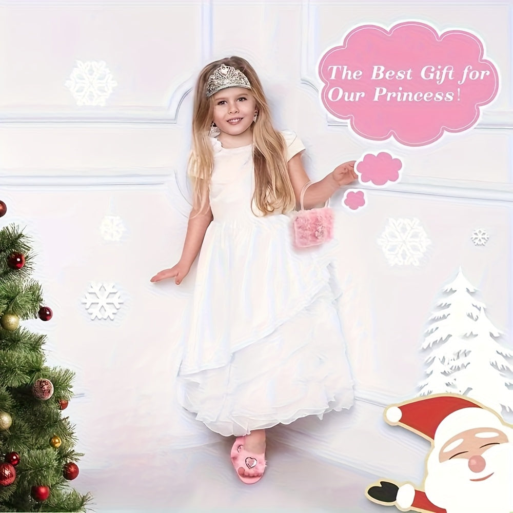 Sparkling Princess High Heels with Diamond Bow - Ideal Gift for Girls