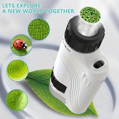Kids' Portable Microscope with Detachable Base Compact Science Toy