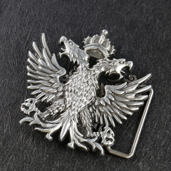Double Headed Eagle Emblem Badge Men's Belt Buckle For Jeans