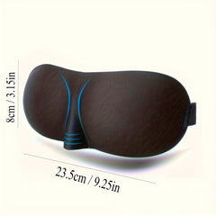Blackout Sleep Eye Mask 3D Contoured Blindfold Adjustable Strap