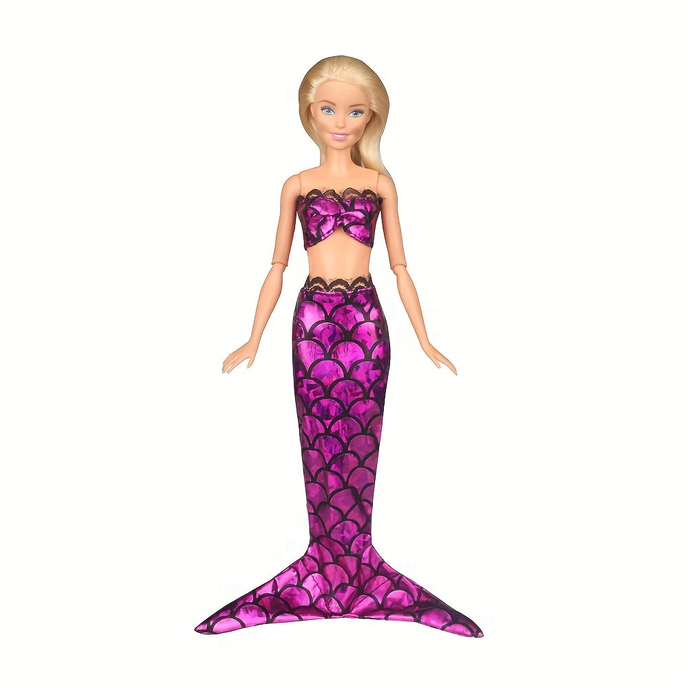 Mermaid Swimsuits Bathing Suits for Dolls - Summer Bikini Swimwear