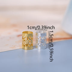 10pcs Metal Hair Clips for Braids Dreadlocks Viking Accessories