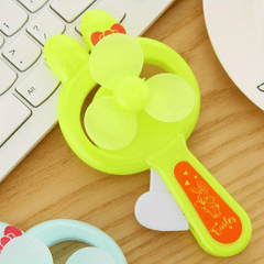 Mini Rabbit Shape Fan Manual Fan Dormitory Portable Handheld Fan