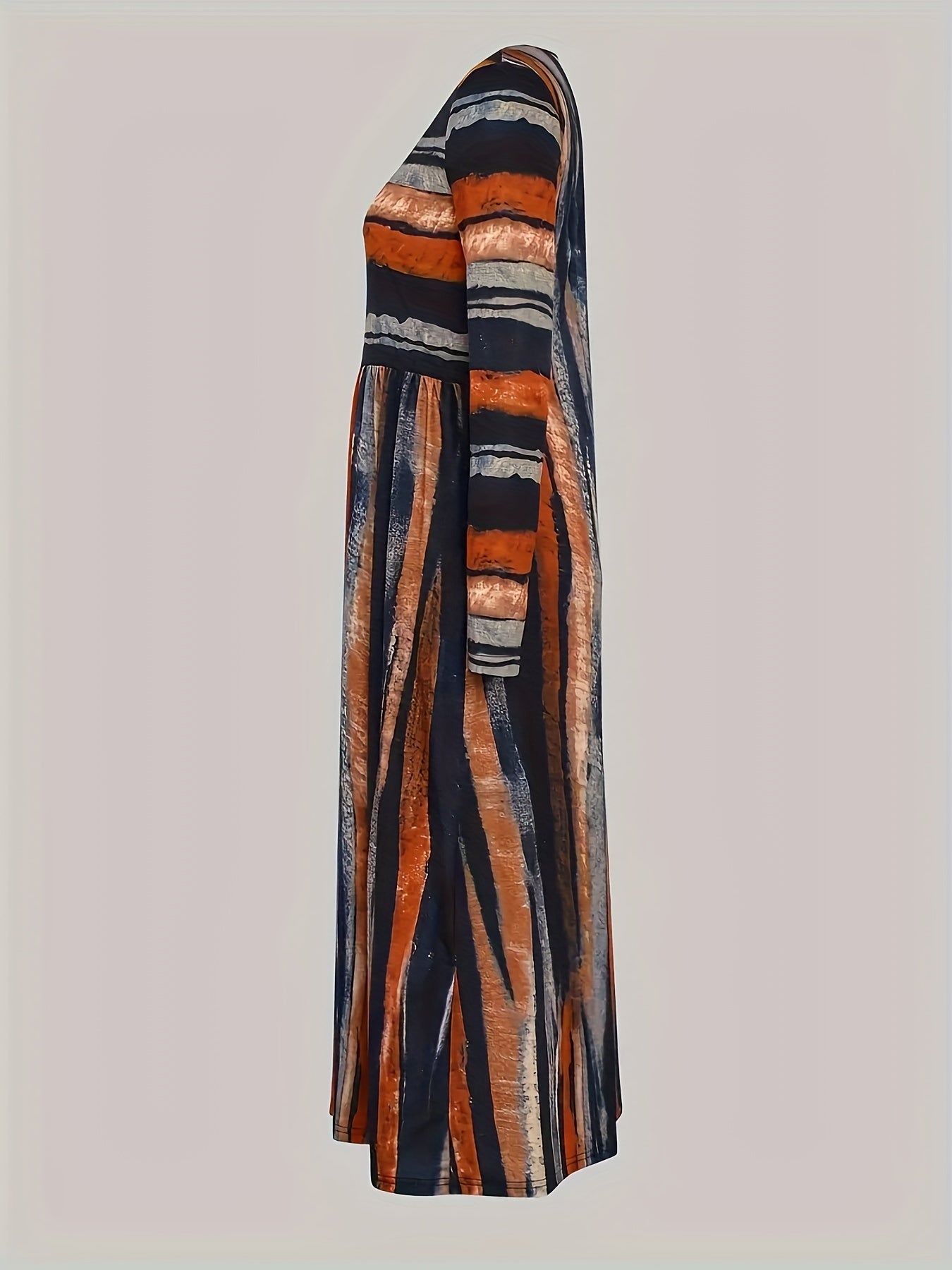  Tie Dye Long Sleeve Maxi Dress
