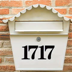 4pcs Large Waterproof Number Stickers Label Numbers