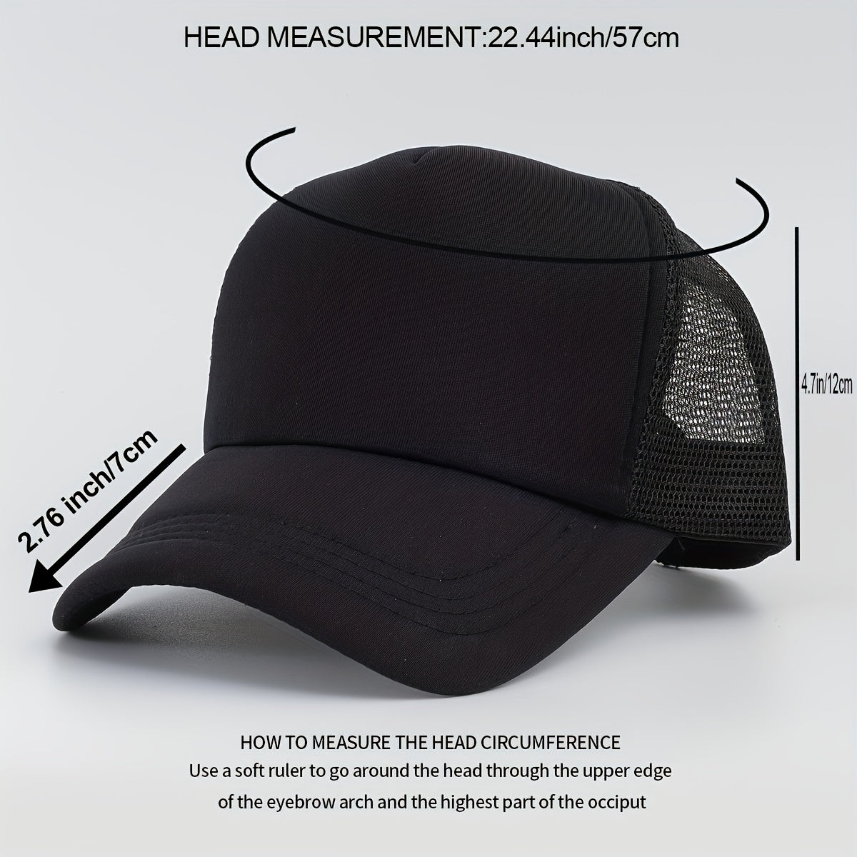 Candy Mesh Trucker Hat Lightweight Breathable Baseball Cap Adjustable