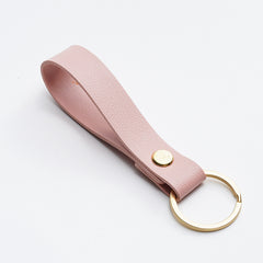 Stylish Leather Keychain For Men Solid Concise Key Chain Keyring