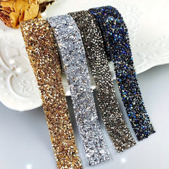 1yard Self Adhesive Crystal Rhinestone Ribbon Sticker Roll