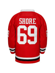 Cartoon Dog Embroidery Men's Long Sleeve Hockey Jersey