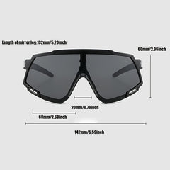 Large Frame Cycling Glasses Night Vision 8322 Sports Sunglasses