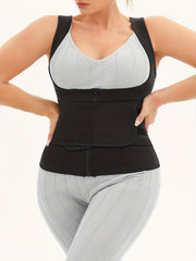  Zipper Waist Training 2 In 1 Body Shaper Vest