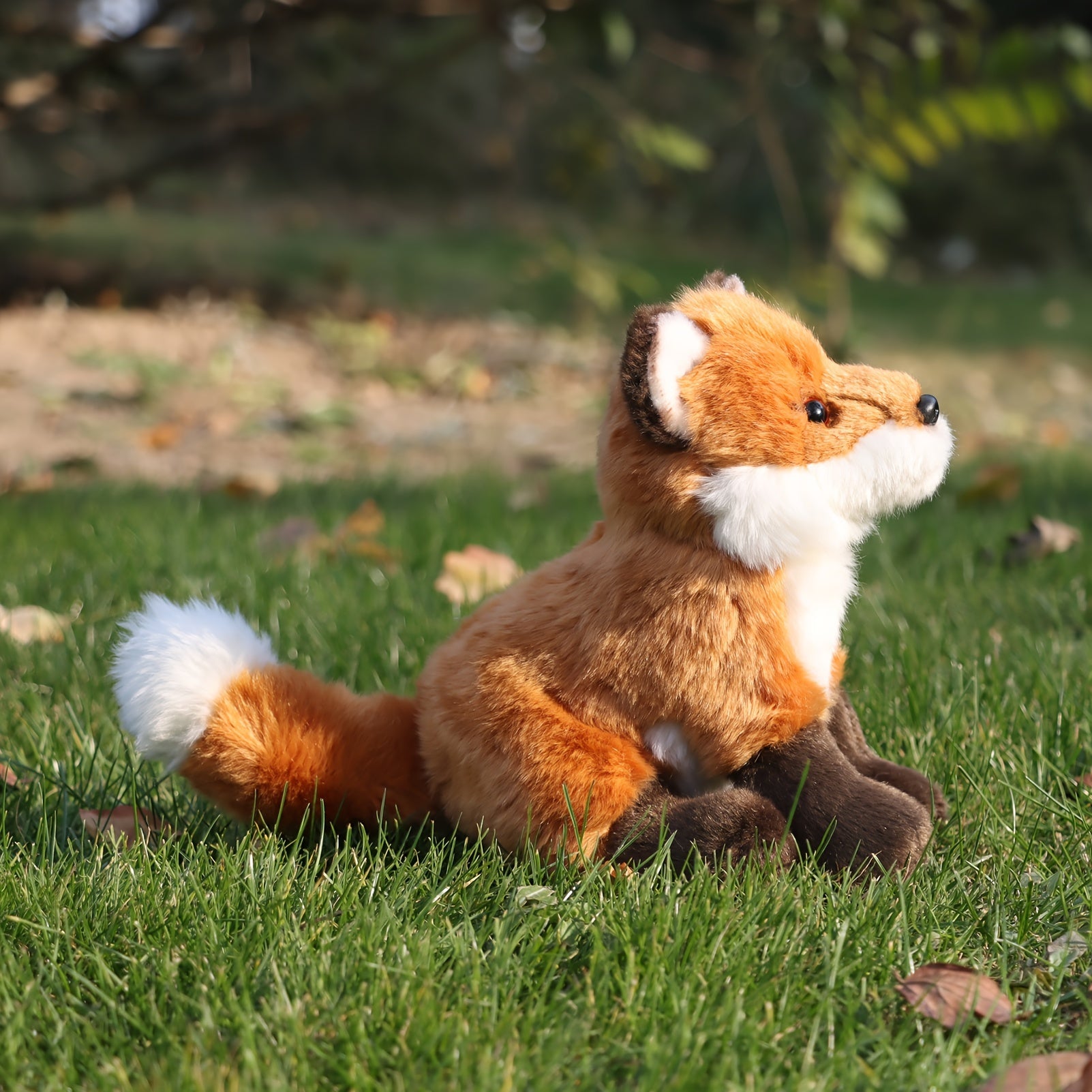Emulational Fox Plush Toy for Kids - Birthday Gift Not Animal Fur
