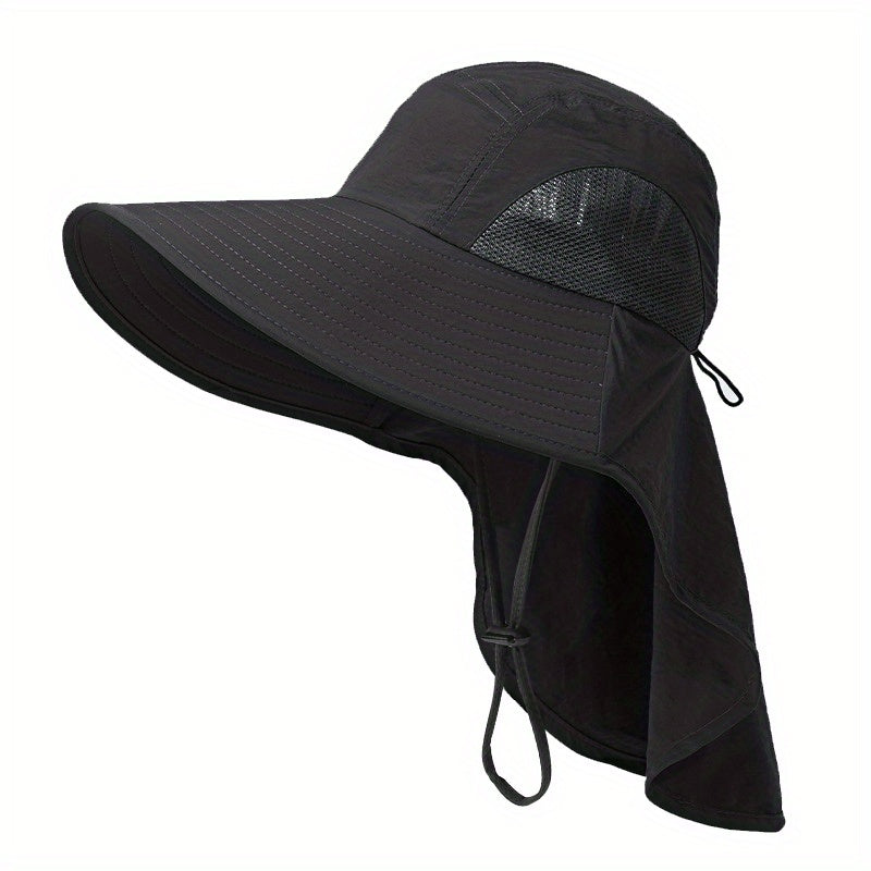 Mesh Boonie Hat with Neck Flap for Outdoor Activities