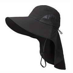 Mesh Boonie Hat with Neck Flap for Outdoor Activities