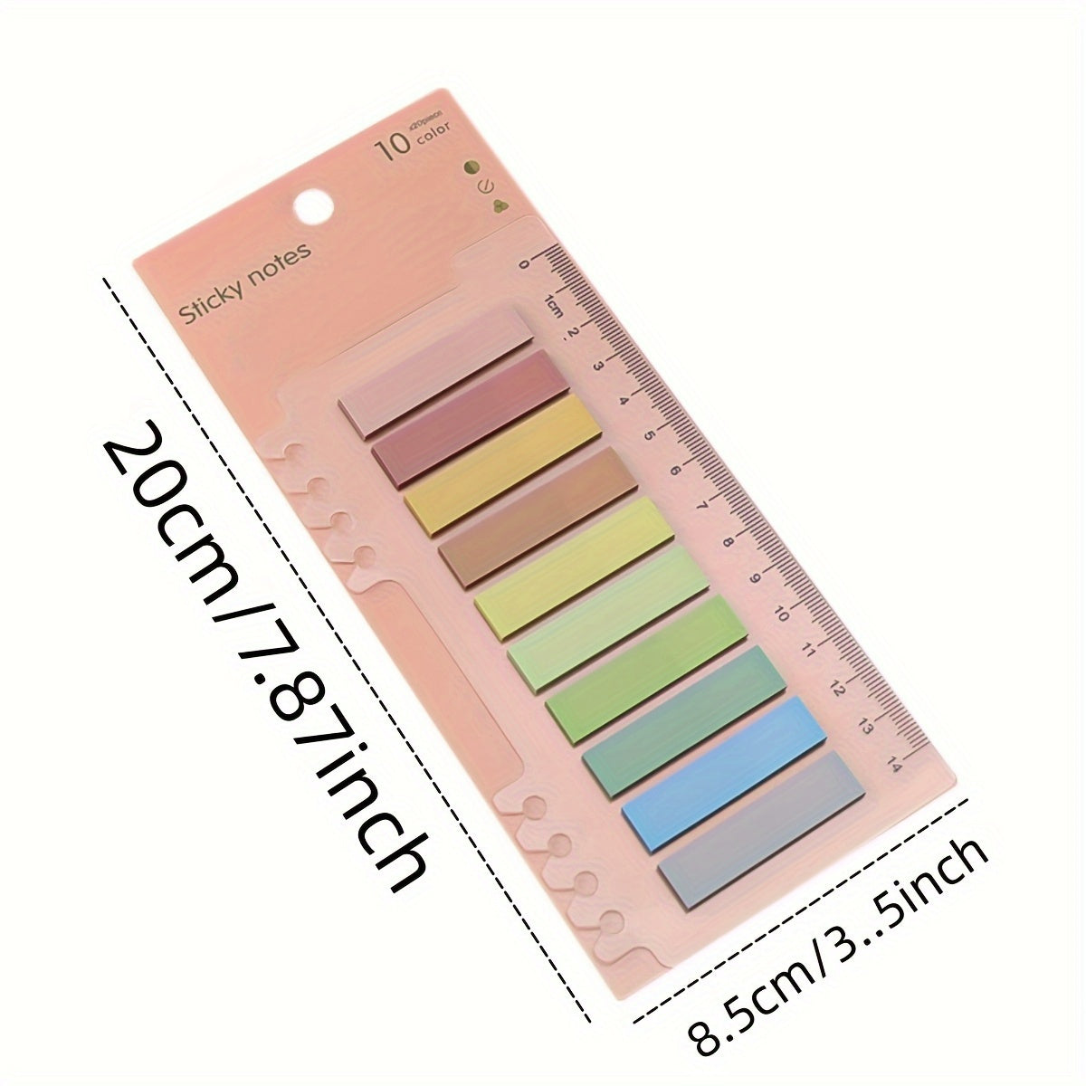 Morandi Sticky Notes 20 Sheets - Fluorescent Index Sticker