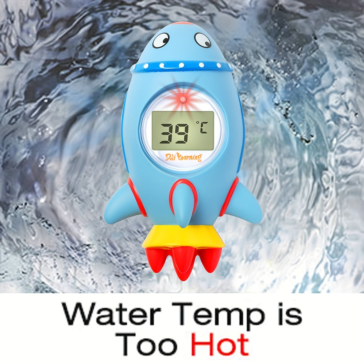 Baby Bath and Room Thermometer Easy Read Floating Bath