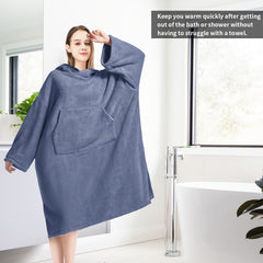 Mutao Surf Poncho Changing Robe Soft Unisex Hooded Bathrobe for Swimming