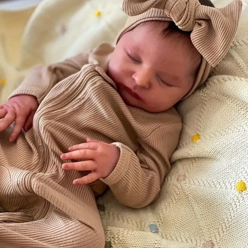 Lifelike 50 3D Painted Texture Sleep Regeneration Doll Soft Fabric Body