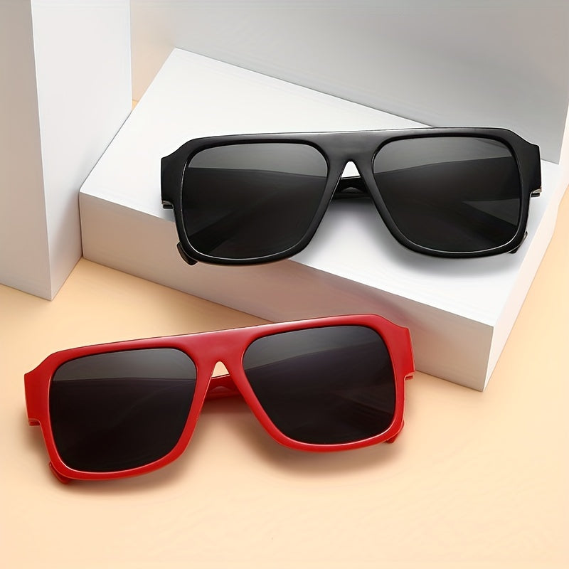 Men's Large Frame Sunglasses UV Protection For Outdoor Festivals