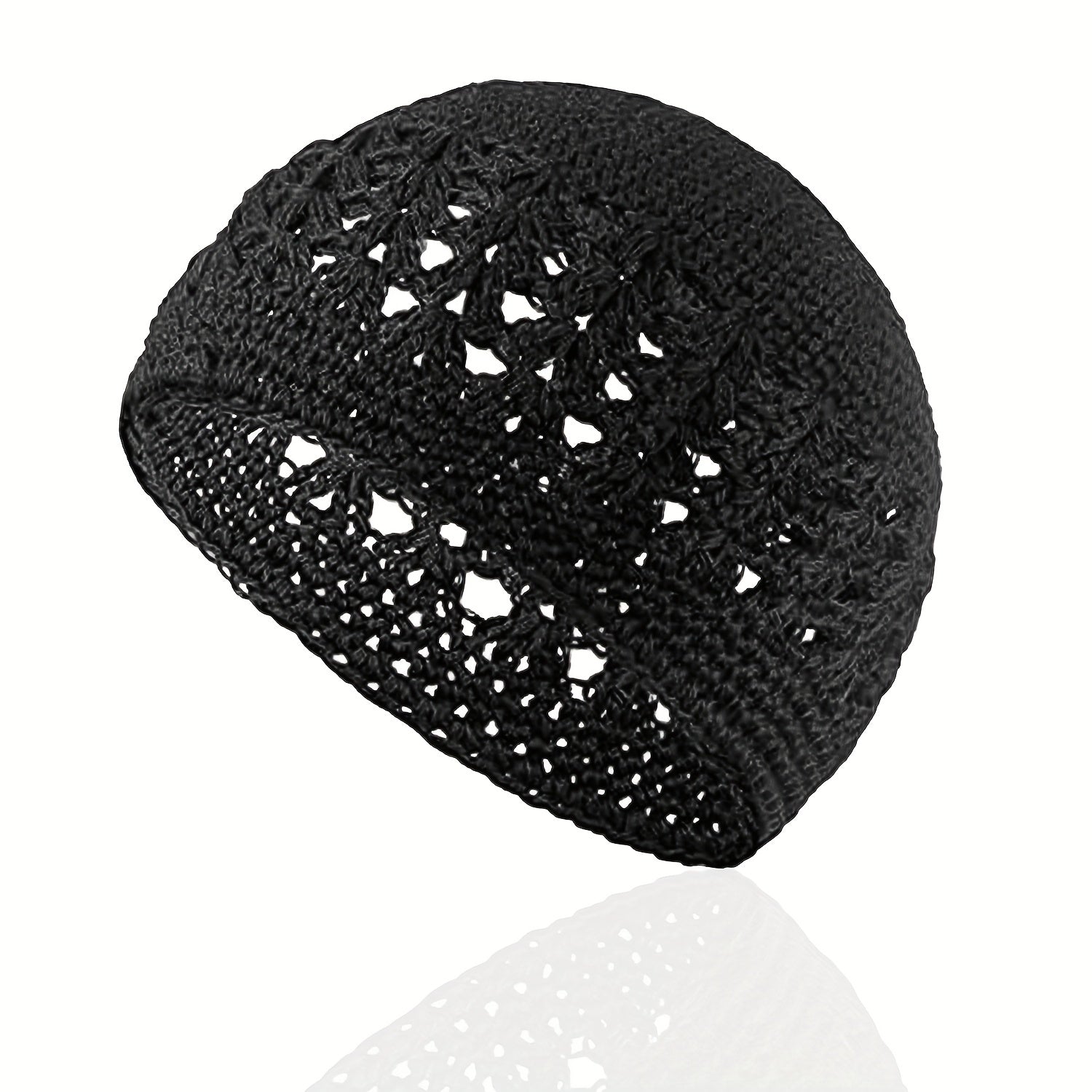 Hip Hop Knitted Beanie Hollow Crochet Beanie Elastic Hat