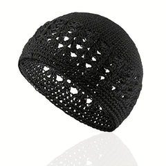 Hip Hop Knitted Beanie Hollow Crochet Beanie Elastic Hat