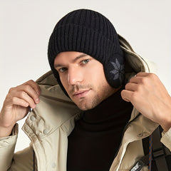 Men's Knitted Protective Hat for Winter