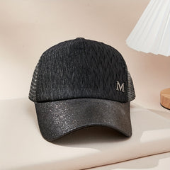 Solid Trucker Hat Casual Mesh Baseball Cap Unisex Couple Dad Hat