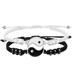 Taiji Yin Yang Couple Bracelet Set