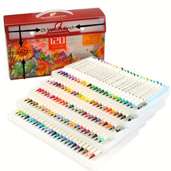 Watercolor Brush Pens Set Real Brush Tips Without Mess