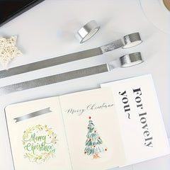 Colorful Foil Washi Tape Holographic Sticky Paper Tape for Crafts Scrapbooking