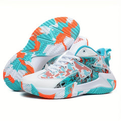 Men's Plus Size High Top Basketball Shoes - Non Slip & Durable