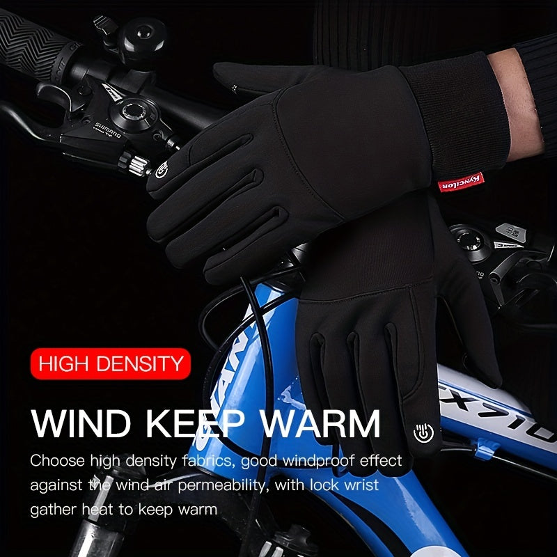 Warm Windproof Touch Screen Gloves For Cycling Driving