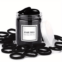 50PCS Seamless Elastic Hair Bands for Thick Curly Hair