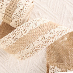 Christmas Craft Binding Cotton Cloth Lace Burlap Roll