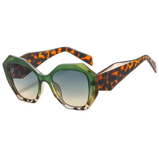 Polygon Tinted Lens Sunglasses UV Protection