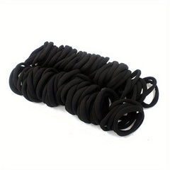 100pcs Soft Hair Rope Elastic Ponytail Holder Hair Accessory