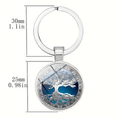 Vintage Life Tree Keychain For Boys Bag Accessories