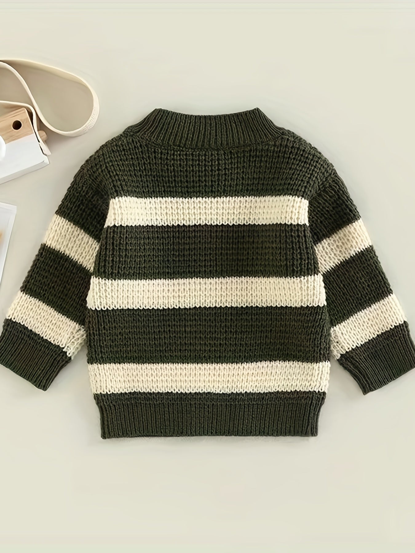 Casual Girls Round Neck Knitted Pullover Top