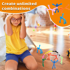 12pcs Colorful Magnetic Building Blocks for Kids - Fun Fridge & Whiteboard Toy