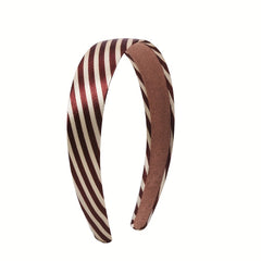 Striped Hair Hoop Wide Brim Headdress for Women